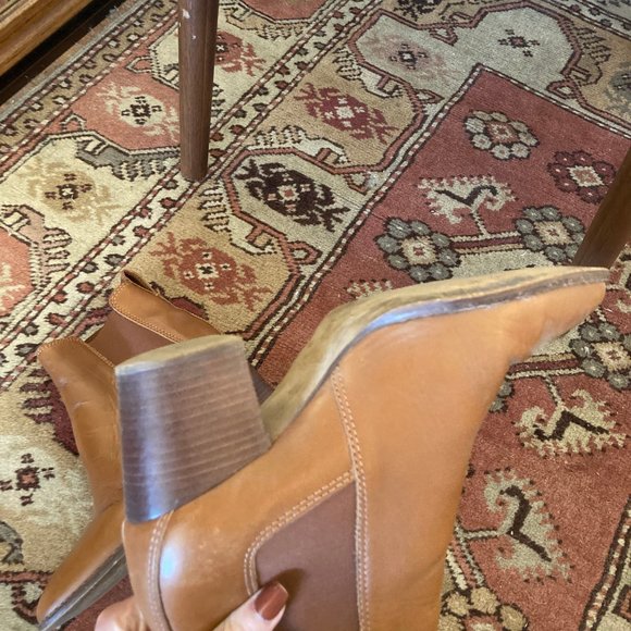 Madewell Heeled Leather Boots Size 8 - Picture 2 of 6